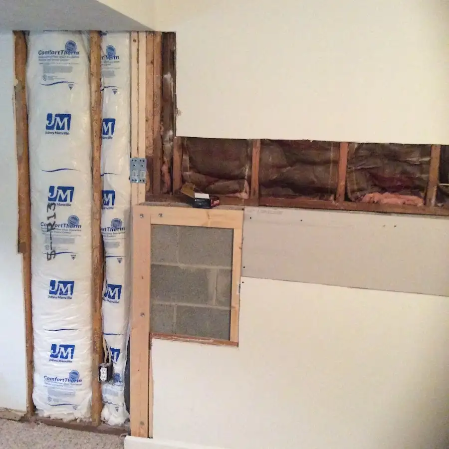 Wall insulation replacement during Odor Removal & Deodorization in Phelps